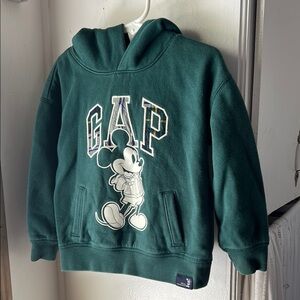 GAP Junebug Green Hoodie with Mickey